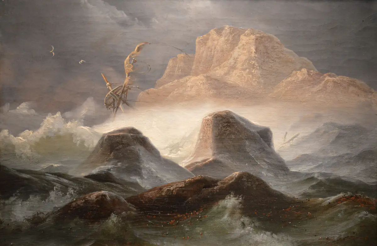 Tempête sur la côte norvégienne - Knut Baade