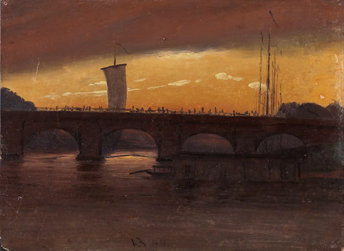 Vue de Dresde avec l'Augustbrücke - Knut Baade