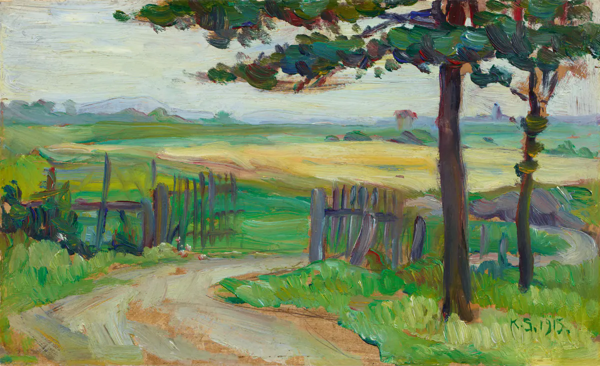 Chemin avec barrière - Kurt Schwitters