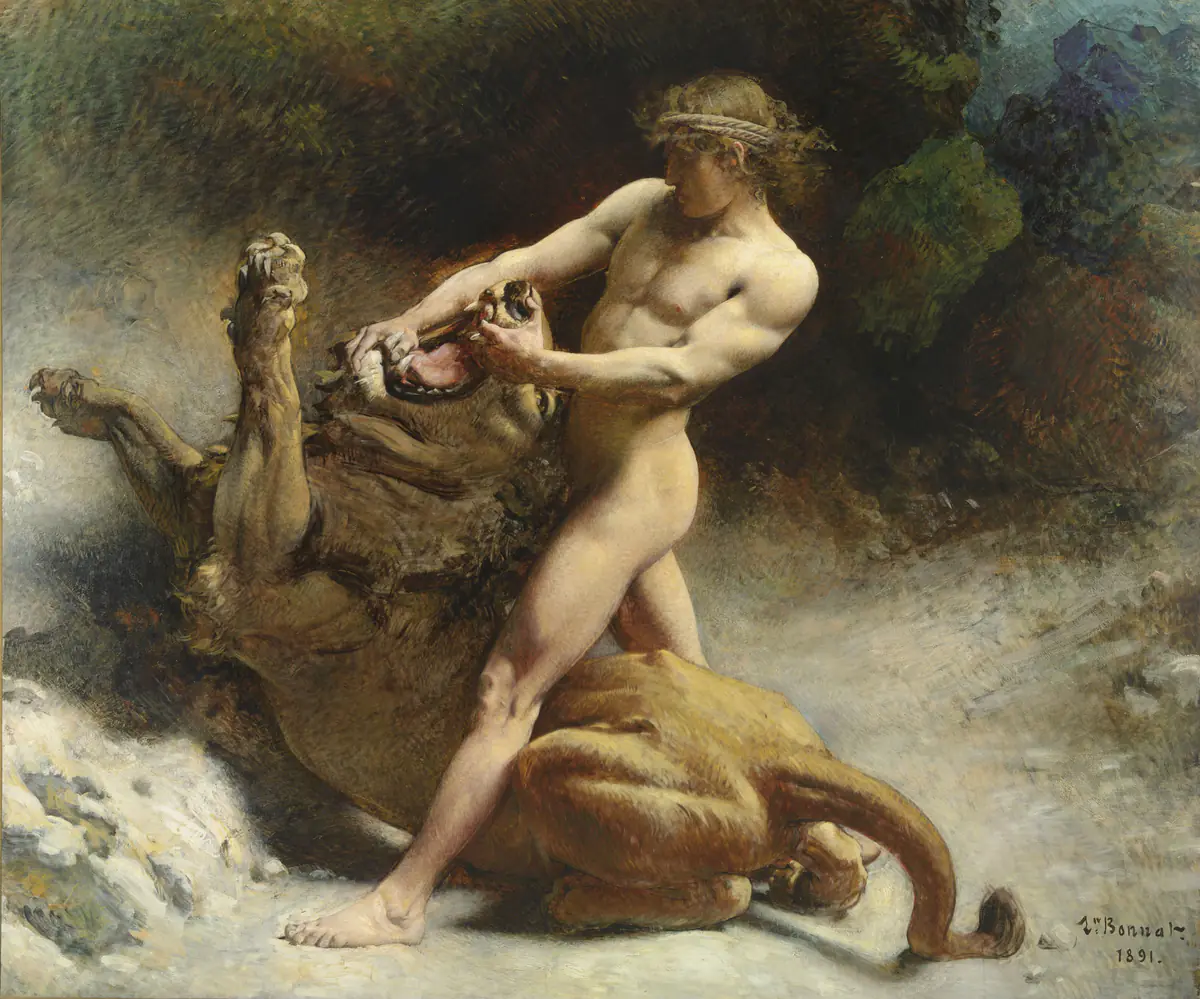 La Jeunesse de Samson - Léon Bonnat