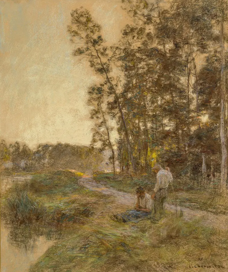 Au bord de l’eau - Léon Lhermitte