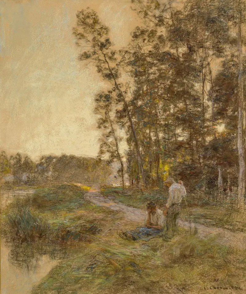Au bord de l’eau - Léon Lhermitte