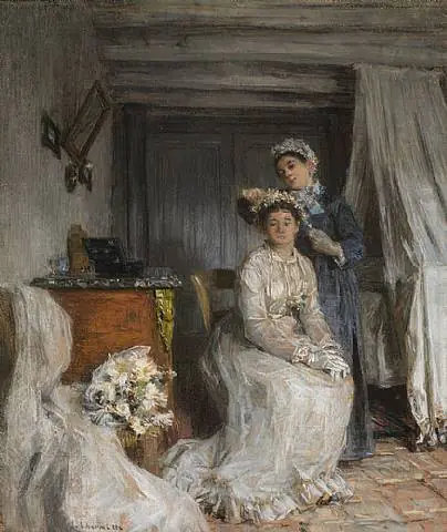 Le Couronnement de la mariée - Léon Lhermitte