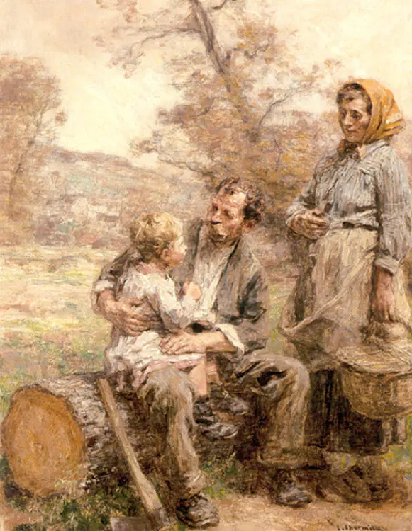 Le Déjeuner du bûcheron - Léon Lhermitte