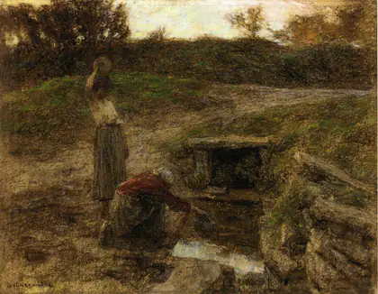 Femmes à la fontaine - Léon Lhermitte
