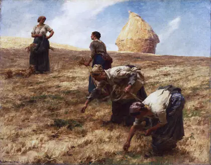 Les Glaneuses devant la meule - Léon Lhermitte