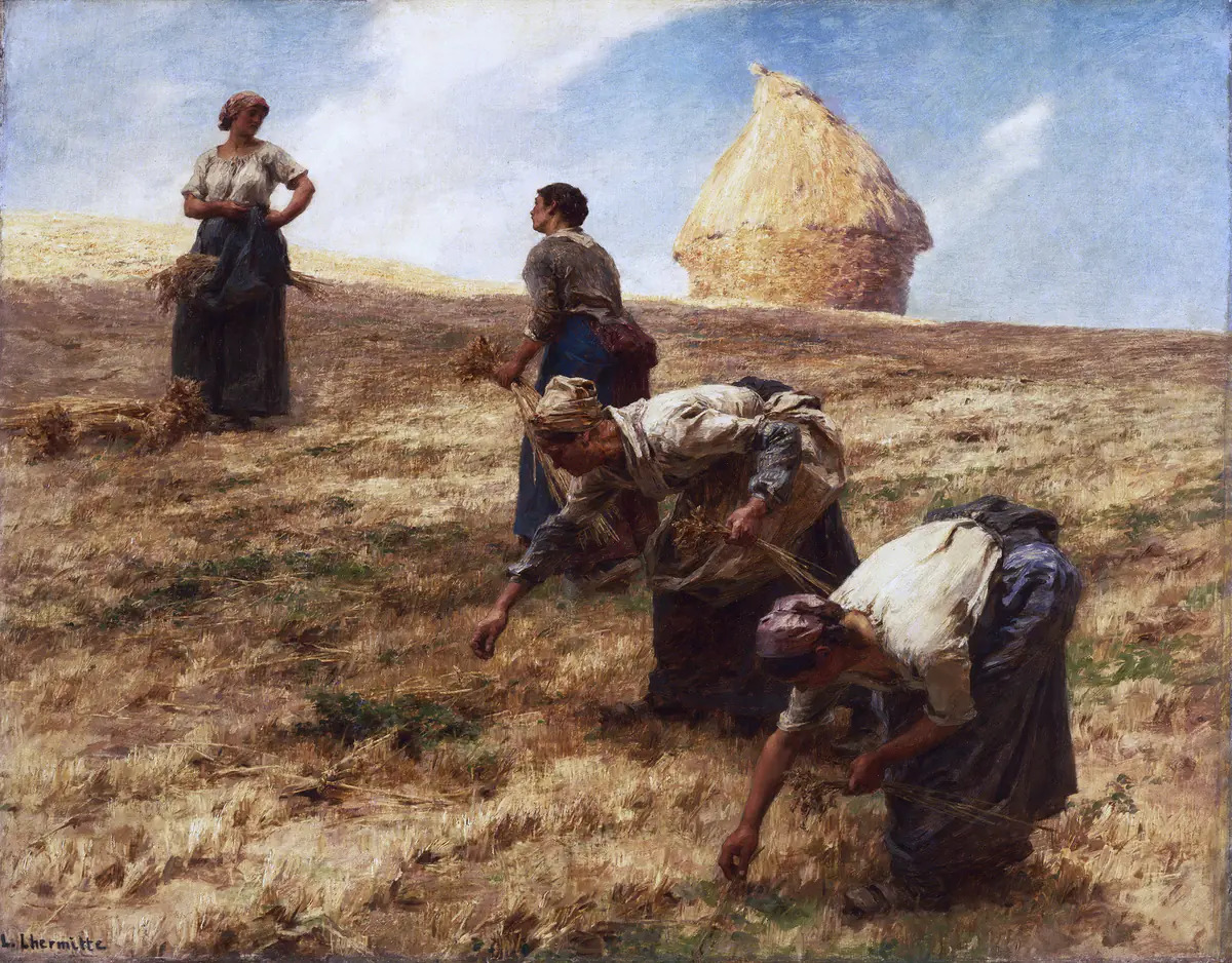 Les Glaneuses devant la meule - Léon Lhermitte