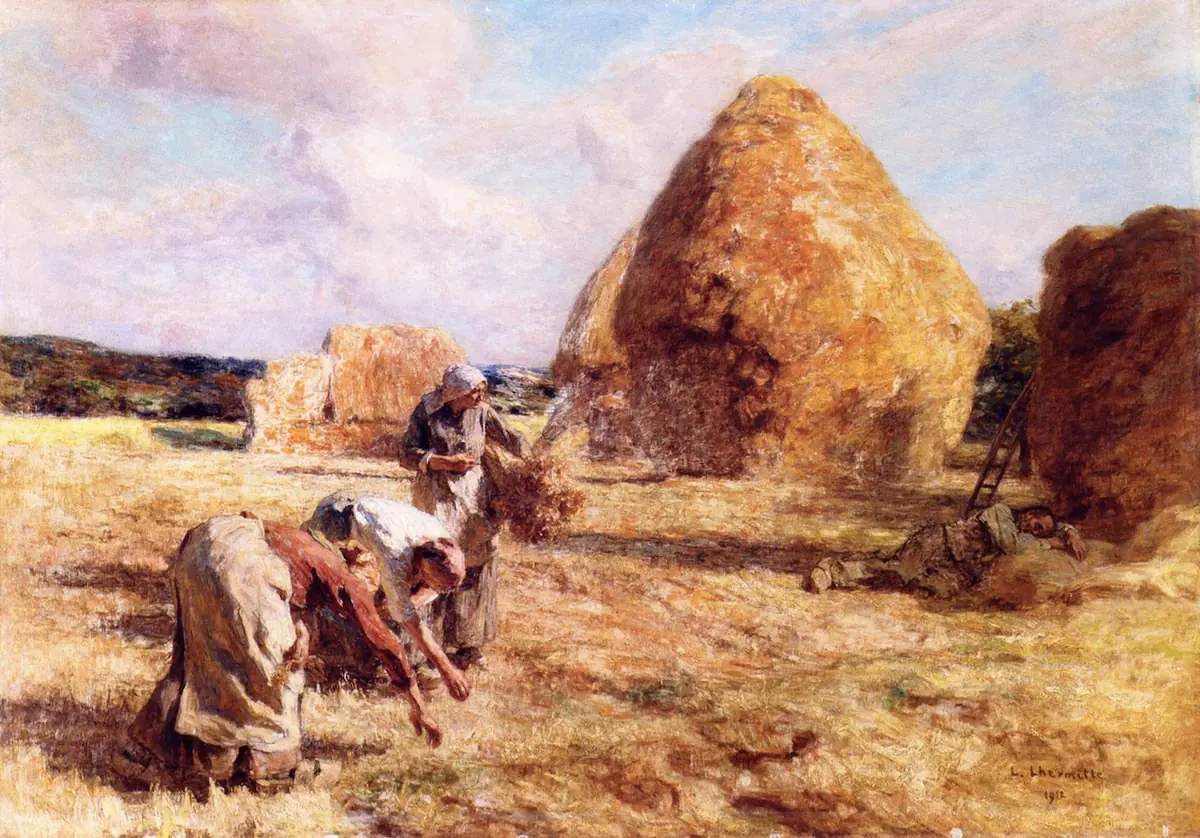 Glaneuses près des meules - Léon Lhermitte