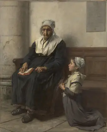 La Grand-mère - Léon Lhermitte