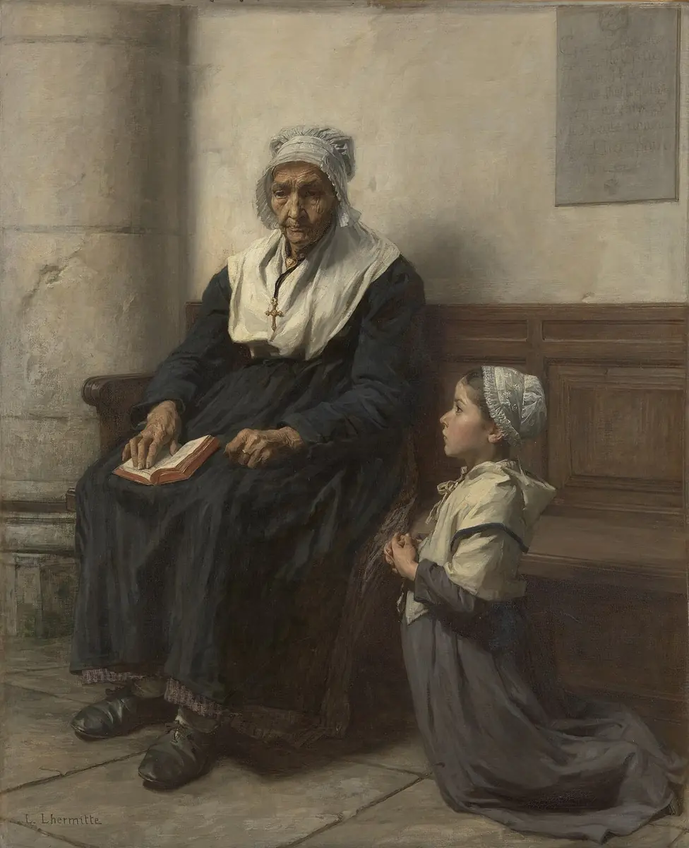 La Grand-mère - Léon Lhermitte
