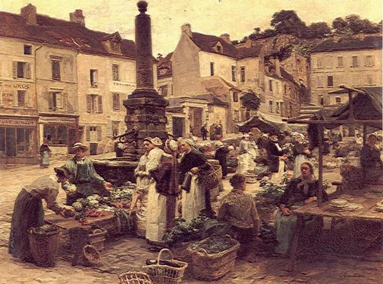 Le Marché de Château-Thierry - Léon Lhermitte