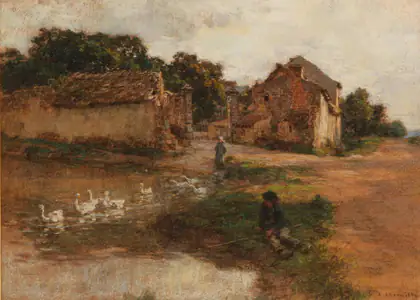 La Mare aux canards - Léon Lhermitte