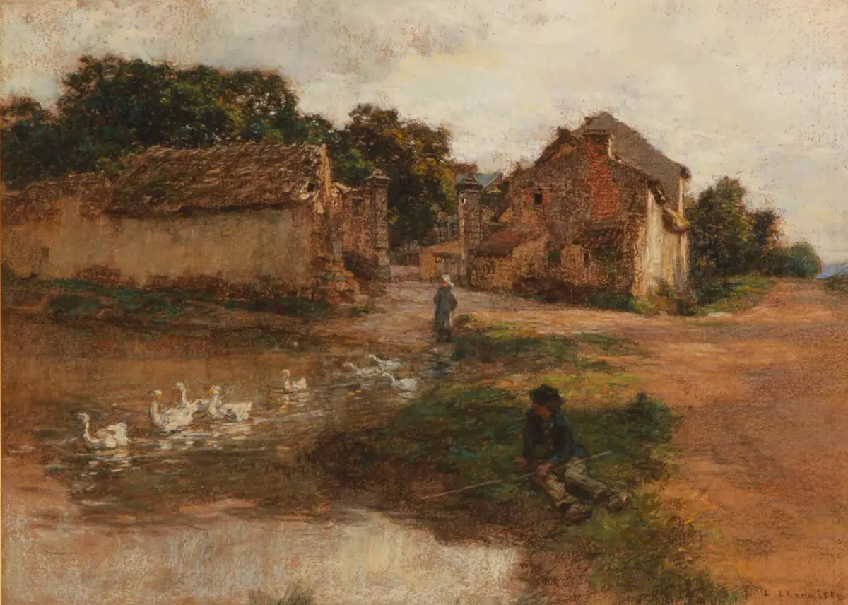 La Mare aux canards - Léon Lhermitte