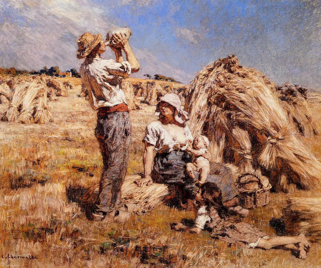 Maternité au temps des moissons - Léon Lhermitte
