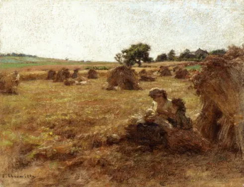 Mère allaitant pendant la moisson - Léon Lhermitte