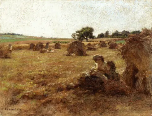 Mère allaitant pendant la moisson - Léon Lhermitte