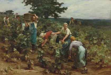 La Moisson à Mont-Saint-Père - Léon Lhermitte