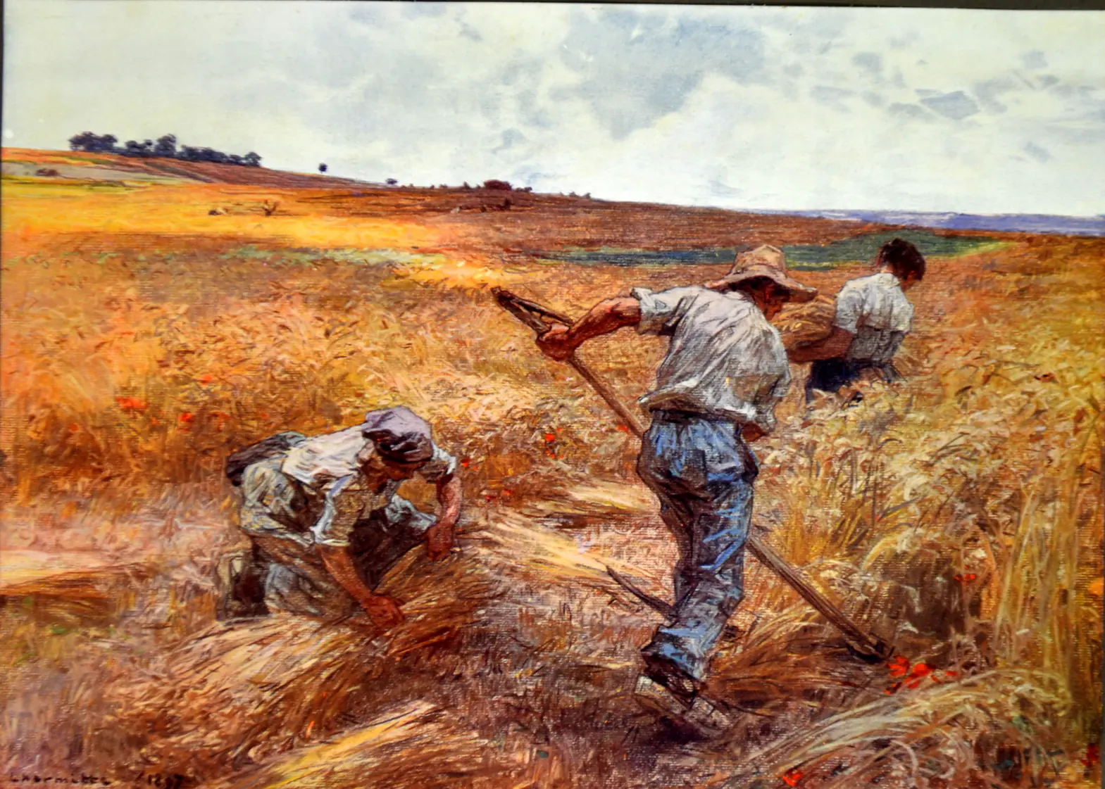 La Moisson sous le ciel clair - Léon Lhermitte