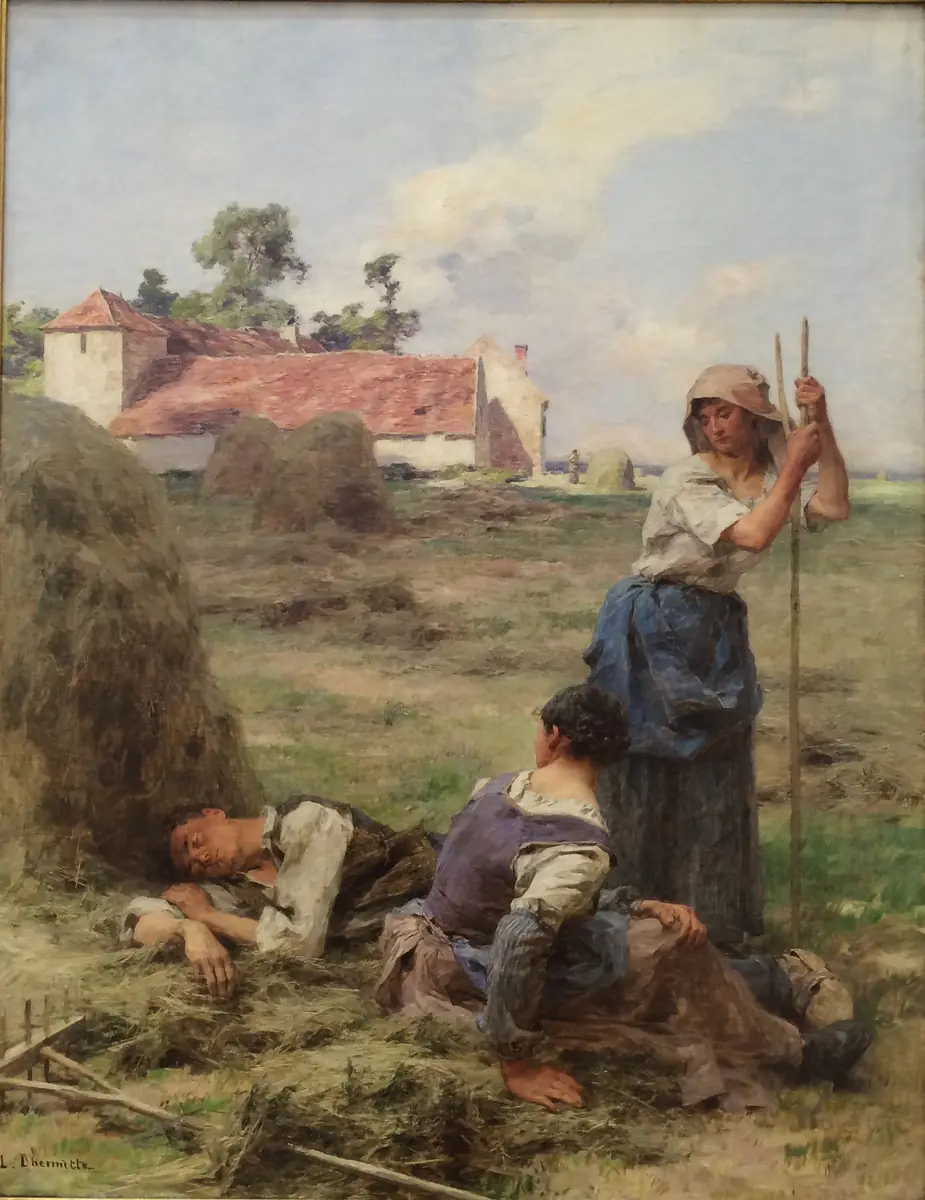 Les Moissonneurs au repos - Léon Lhermitte