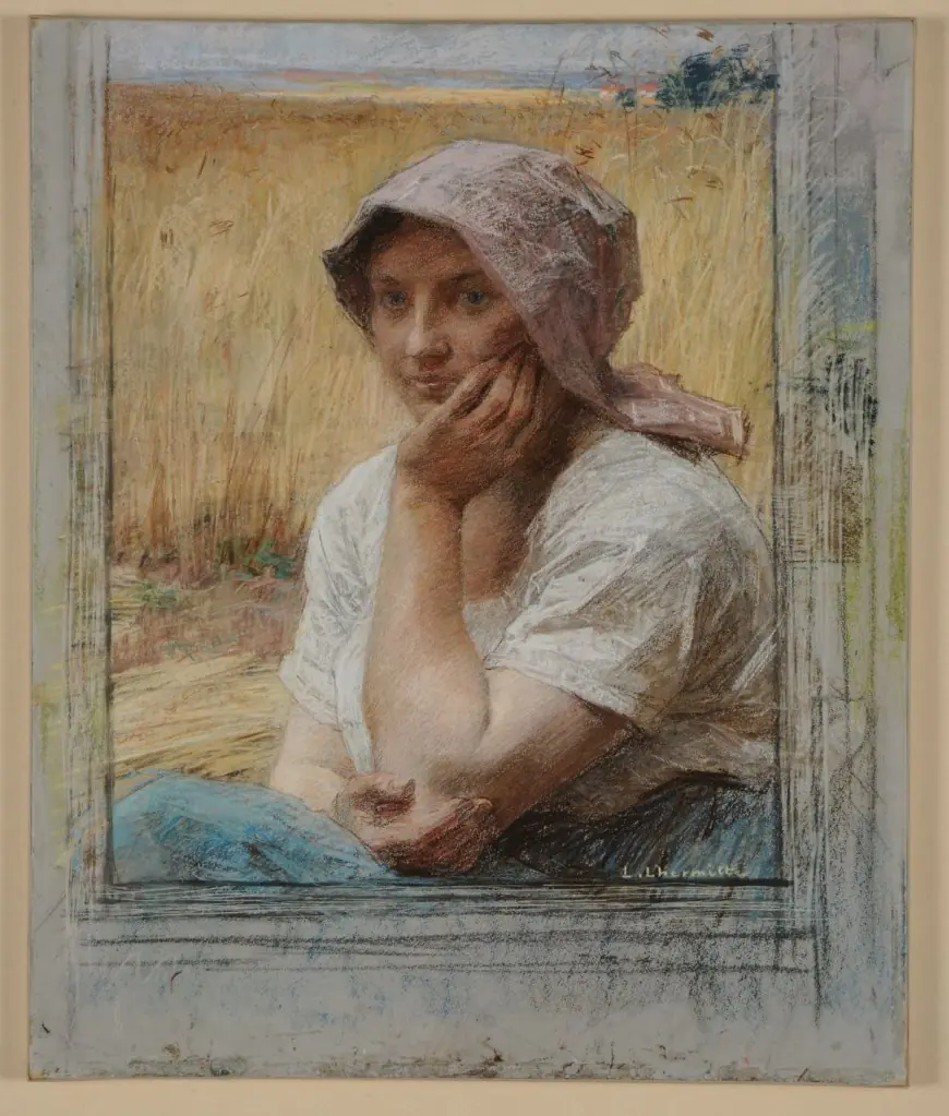 La Moissonneuse au repos - Léon Lhermitte