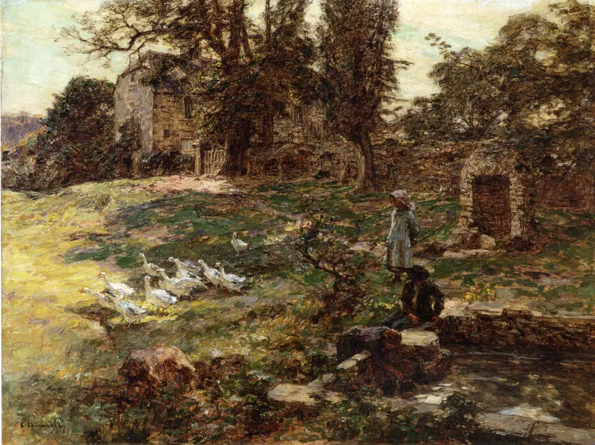 Le Pré aux oies - Léon Lhermitte
