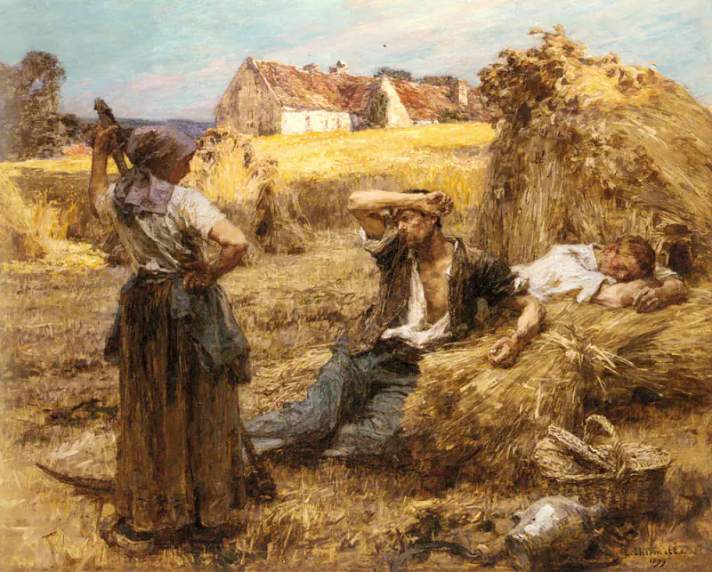 Le Réveil du moissonneur - Léon Lhermitte
