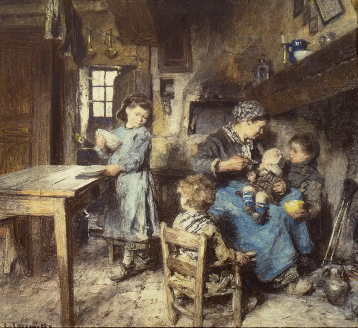 La Soupe de l’enfant - Léon Lhermitte