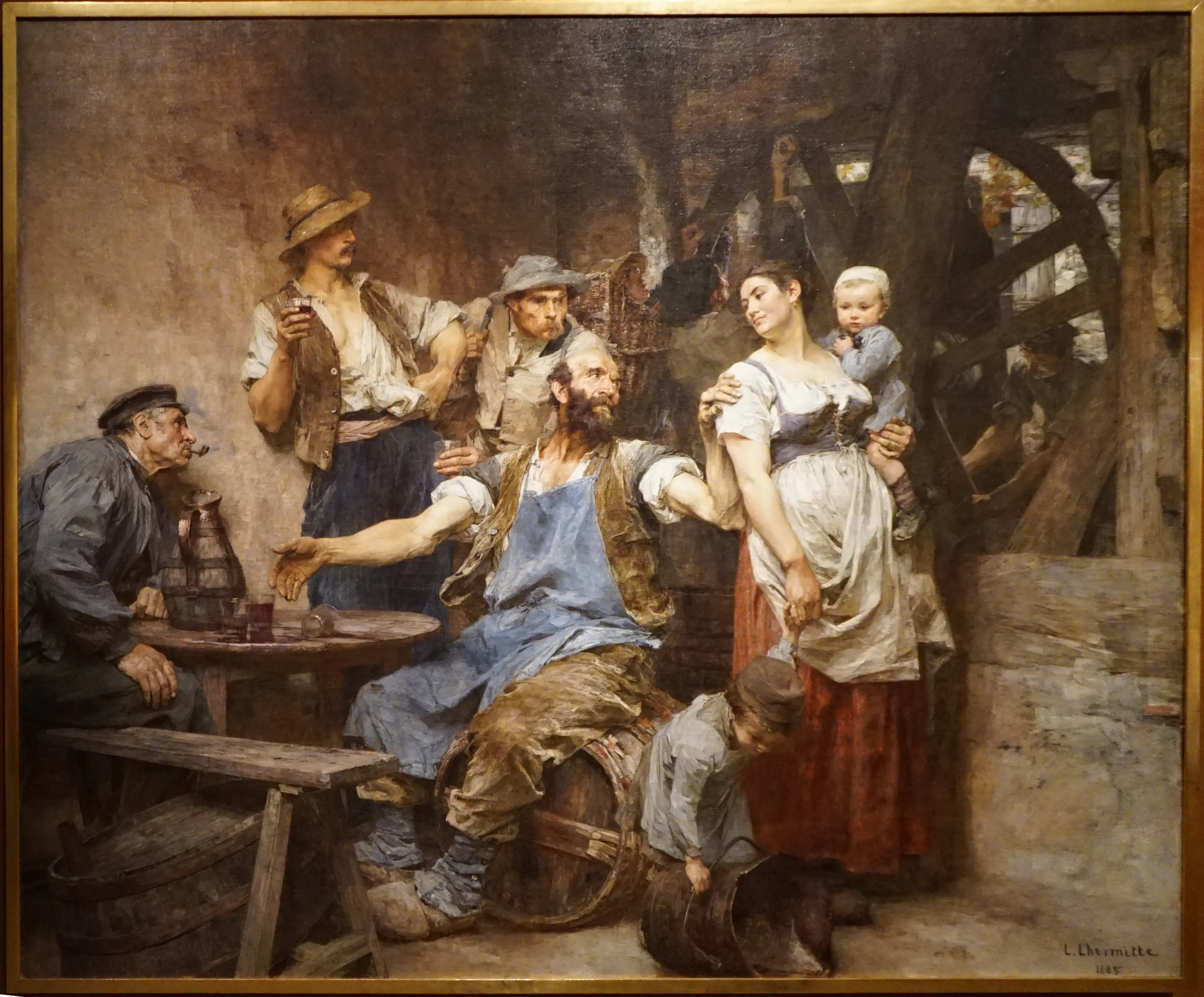 Le Vin : pause à l’auberge - Léon Lhermitte