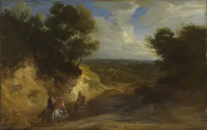 Paysage avec un ravin - Lodewijk de Vadder