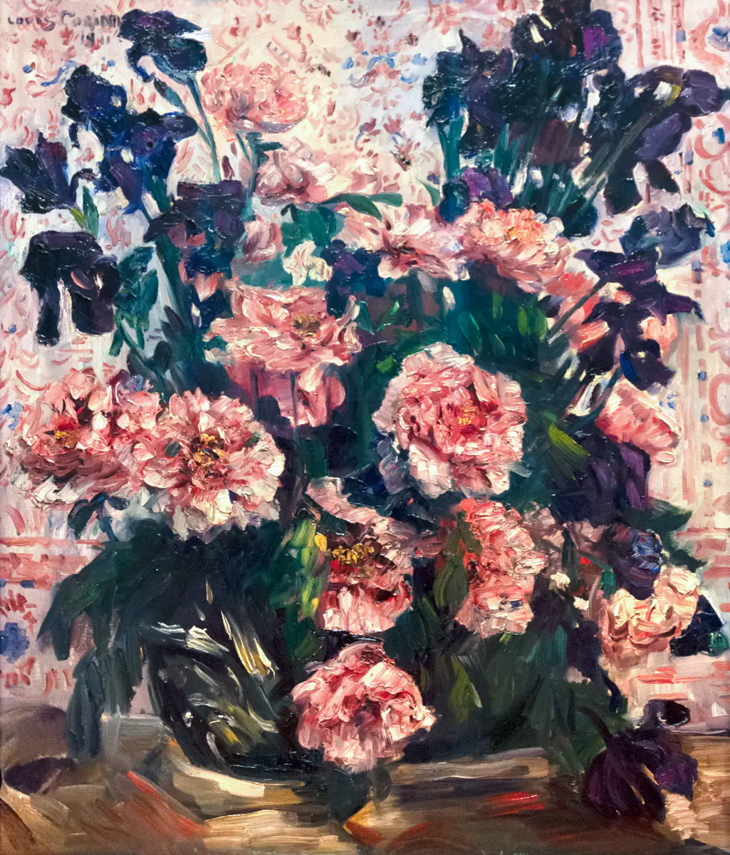 איריס ואדמוניות - Lovis Corinth