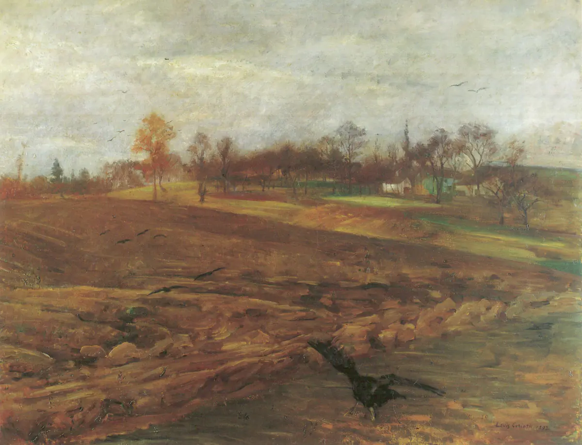Paysage de grands corbeaux - Lovis Corinth