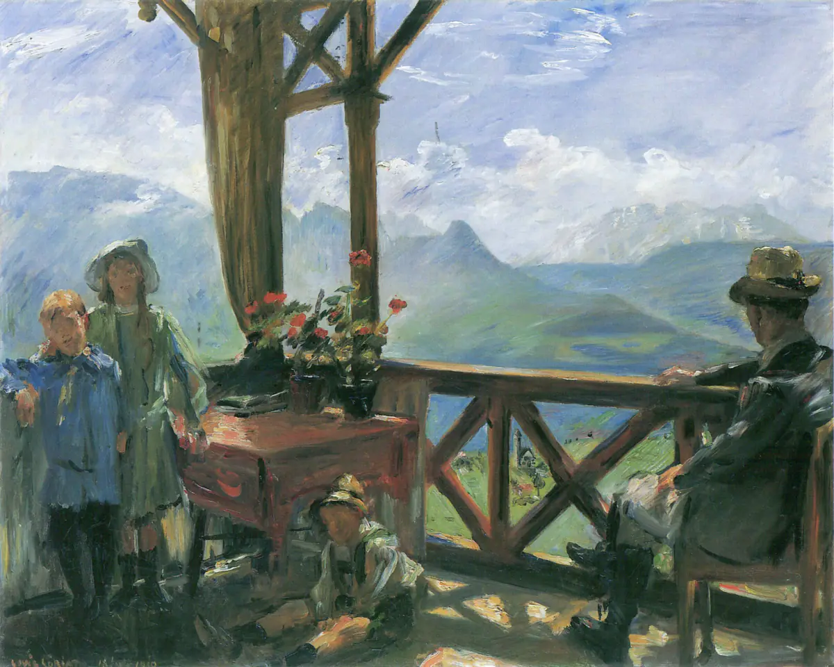 Terrasse à Klobenstein, Tyrol - Lovis Corinth