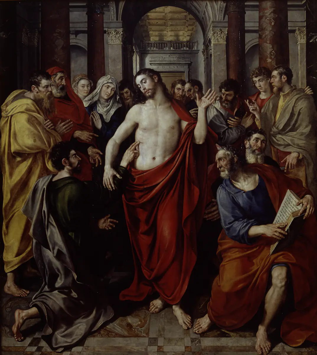 Incrédulité de Saint Thomas - Maarten de Vos