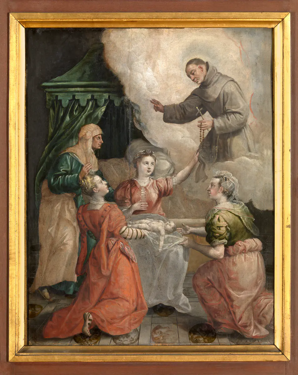 Saint Didaque aide à un accouchement difficile - Maarten de Vos