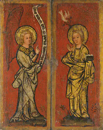 Triptyque de la Sainte Face (fermé): L'Annonciation - Maître Bertram