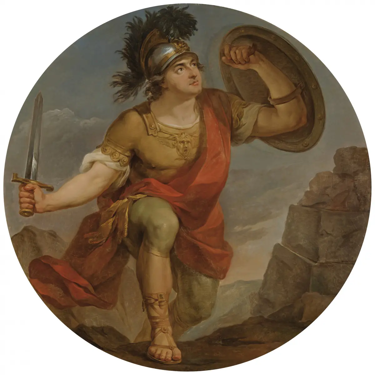 Allégorie de la vaillance (Mars). - Marcello Bacciarelli