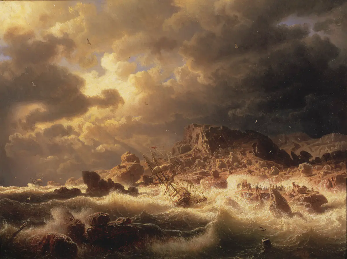 Coup de vent sur la côte du Bohuslän - Marcus Larson