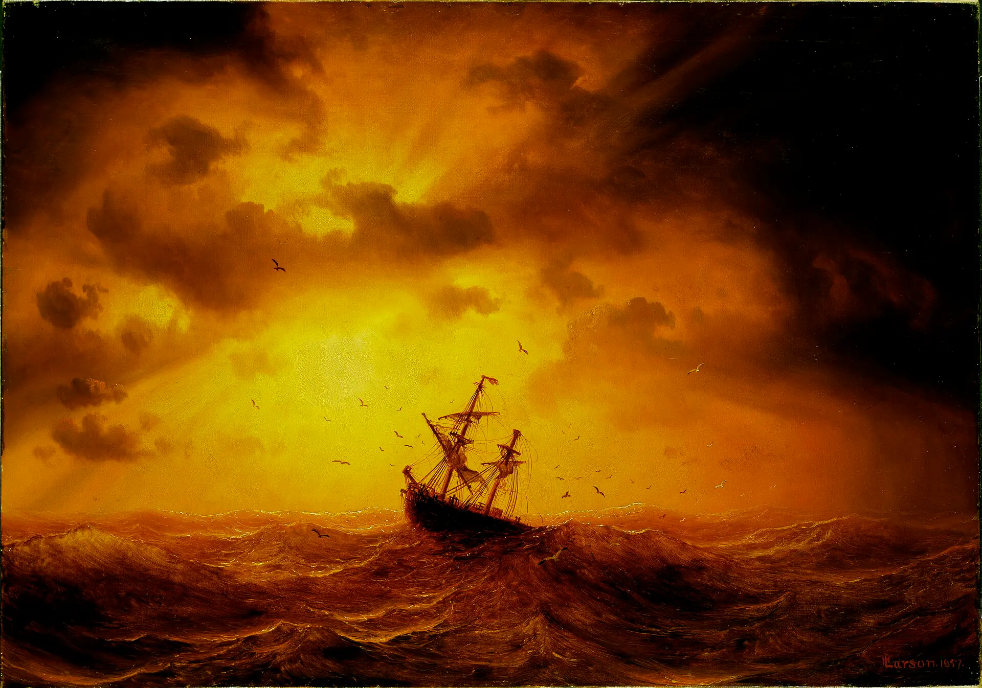 Mer agitée - Marcus Larson