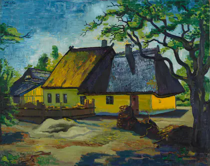 Cabanes de pêcheurs - Max Pechstein
