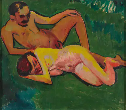 Couple allongé - Max Pechstein