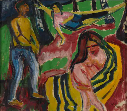 Dans la forêt près de Moritzburg - Max Pechstein