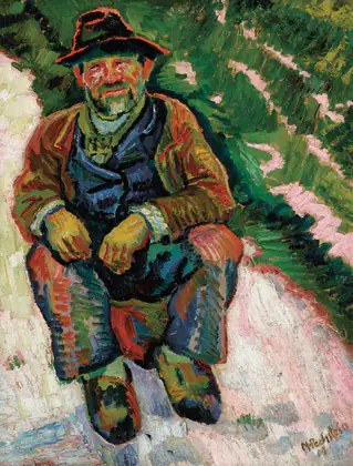 Homme assis, 1909 - Max Pechstein