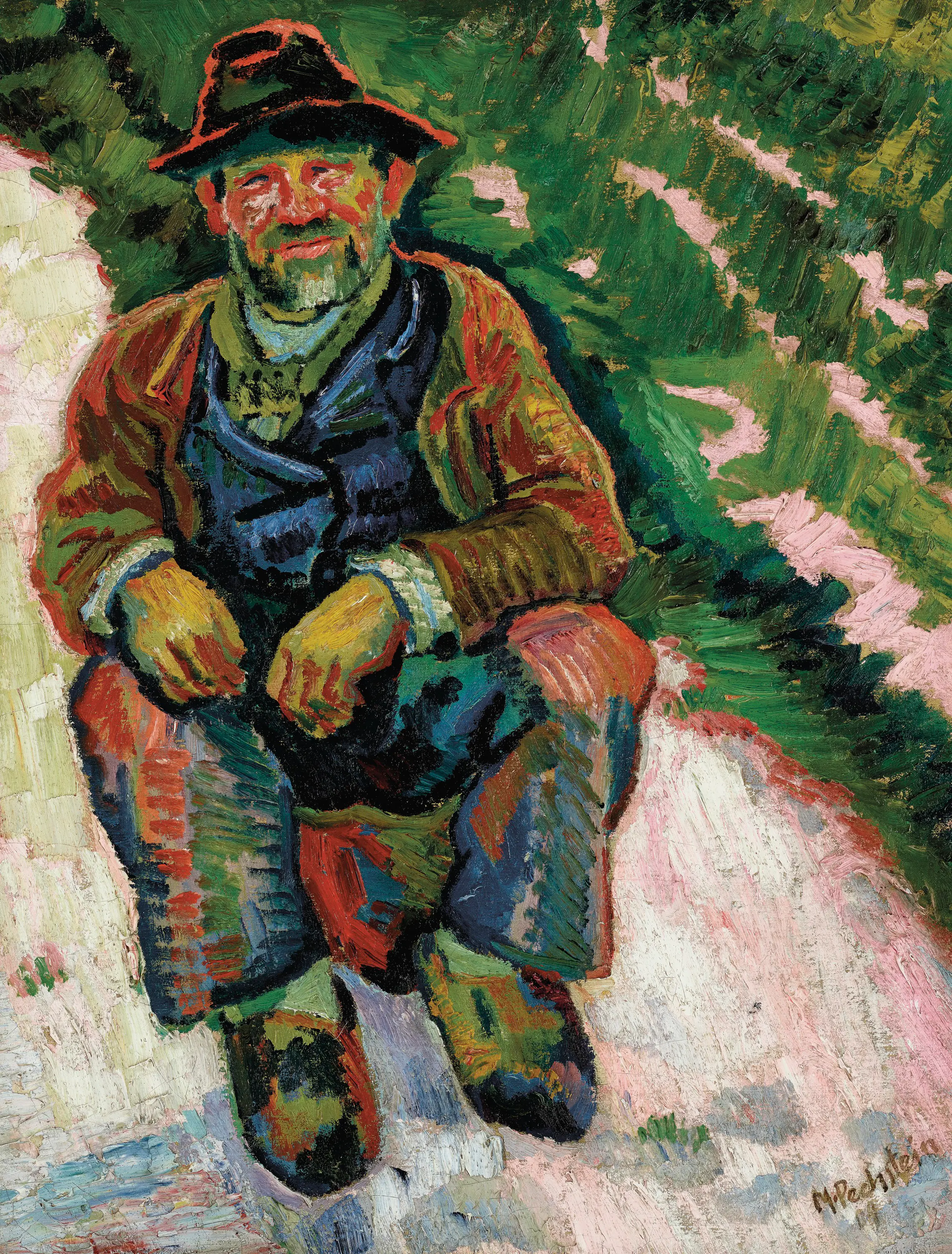 Homme assis, 1909 - Max Pechstein