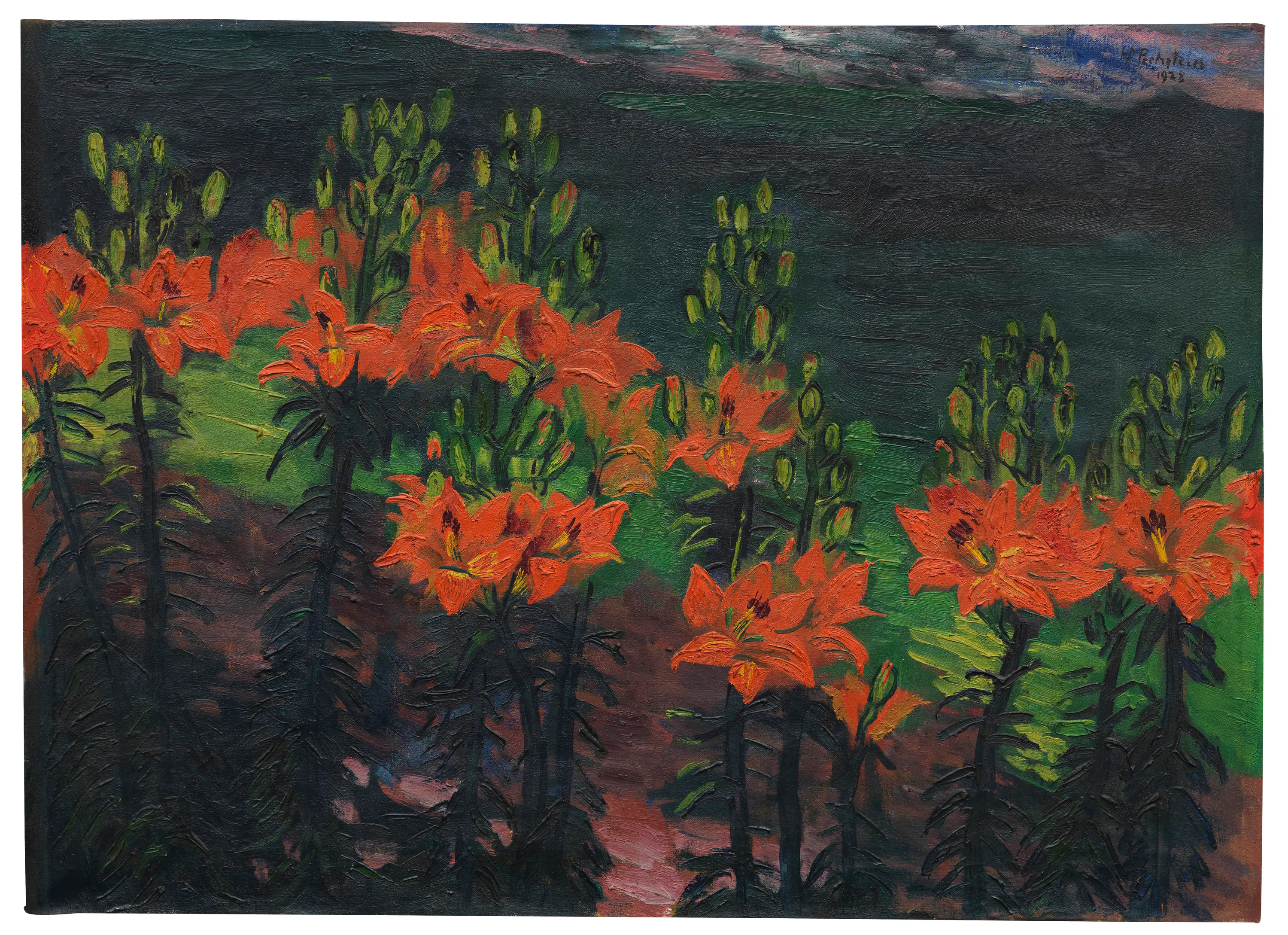 Lis orangés - Max Pechstein