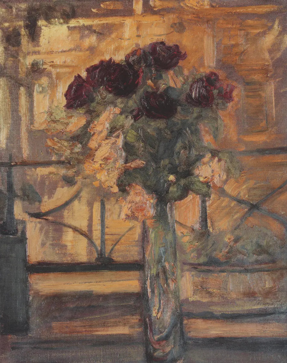 Le Bouquet de roses — Max Slevogt
