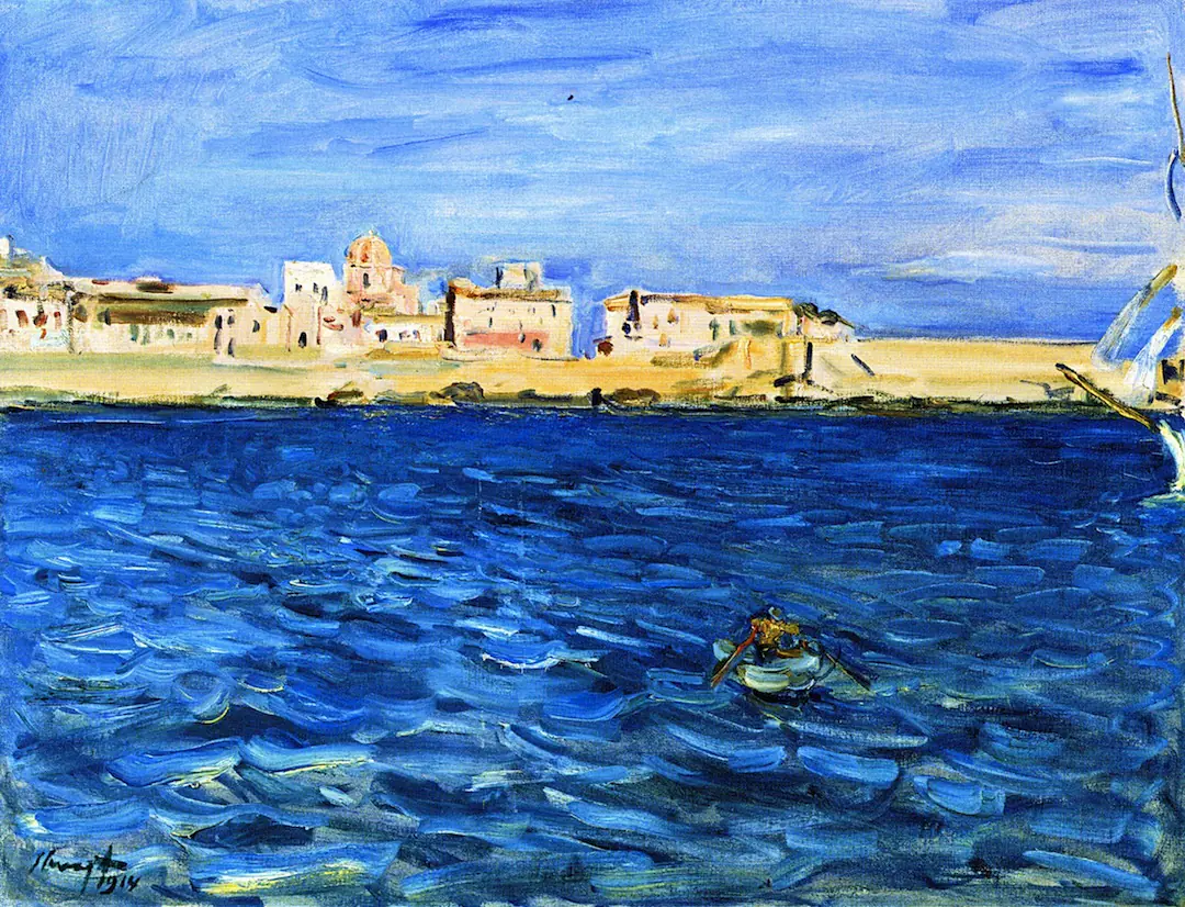Entrée dans le port de Syracuse — Max Slevogt