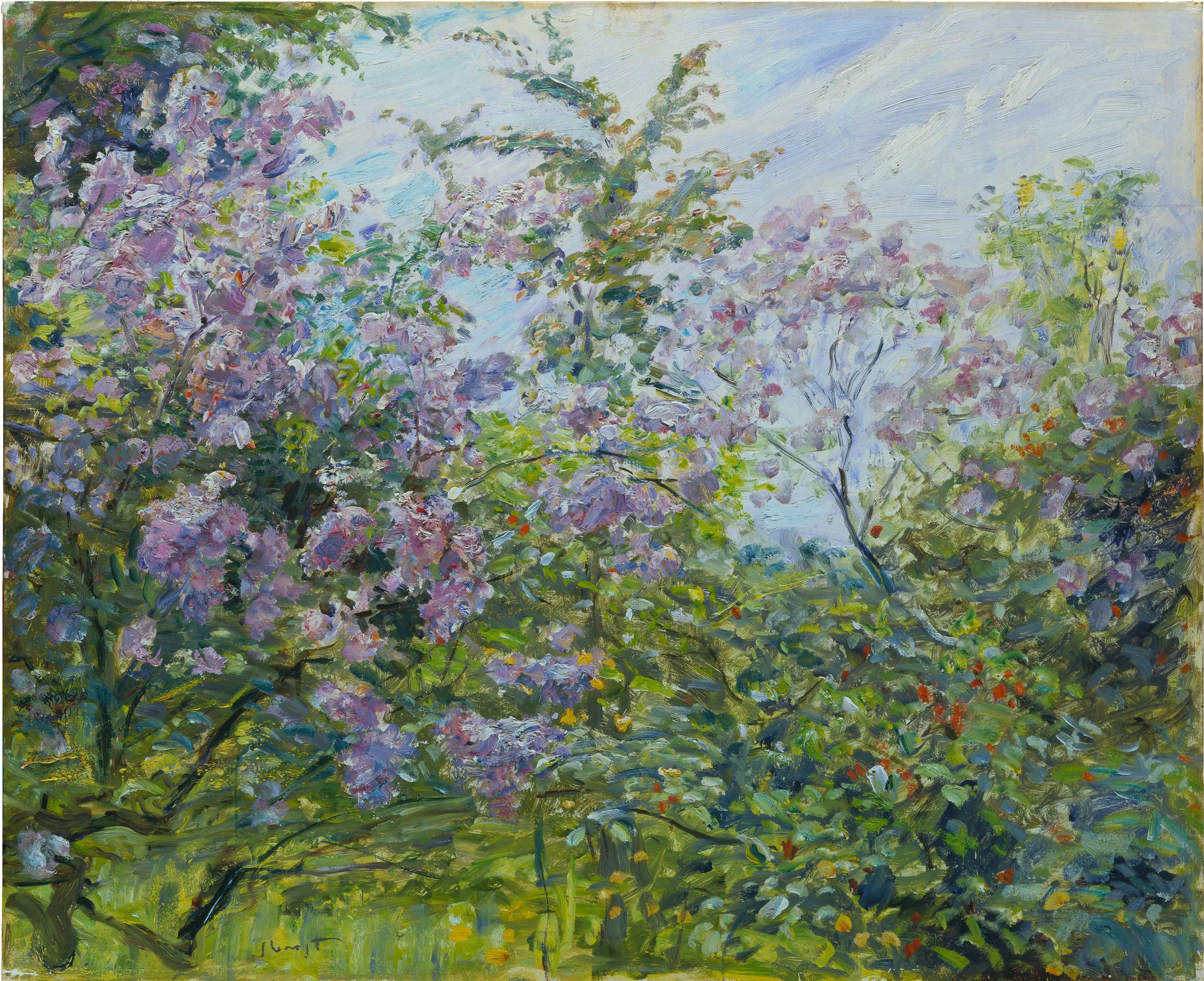 Lilas en fleurs - Max Slevogt