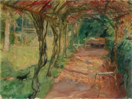 Sous une tonnelle - Max Slevogt