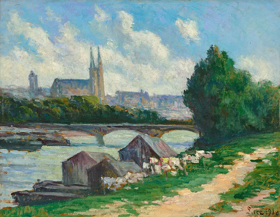 Angers, les bords de la Loire - Maximilien Luce