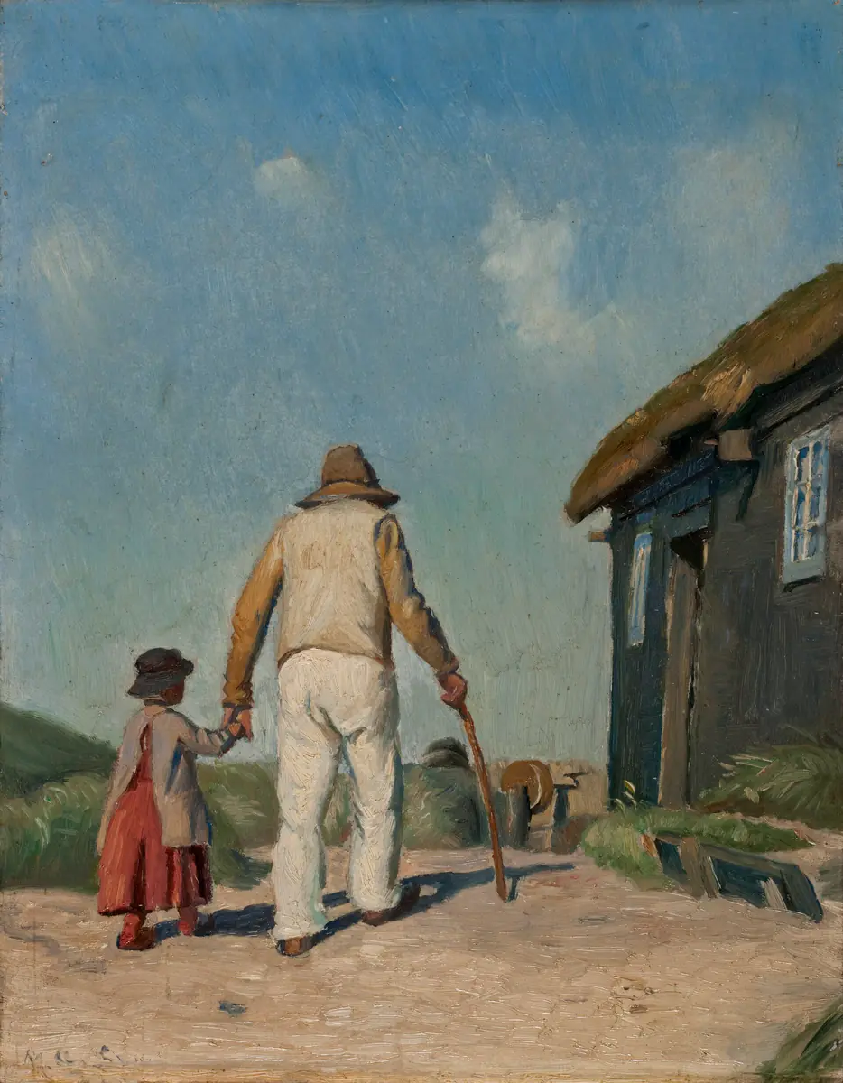 Chrétien aveugle.Étude - Michael Ancher